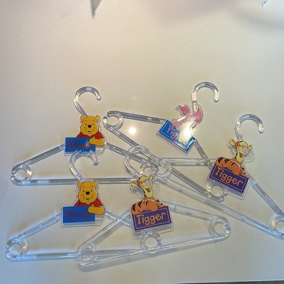 Vintage Hangers, Disney Winnie, Tigger, Piglet, kids Hangers - Picture 2 of 9